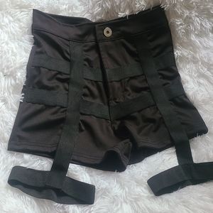 Black Garter shorts